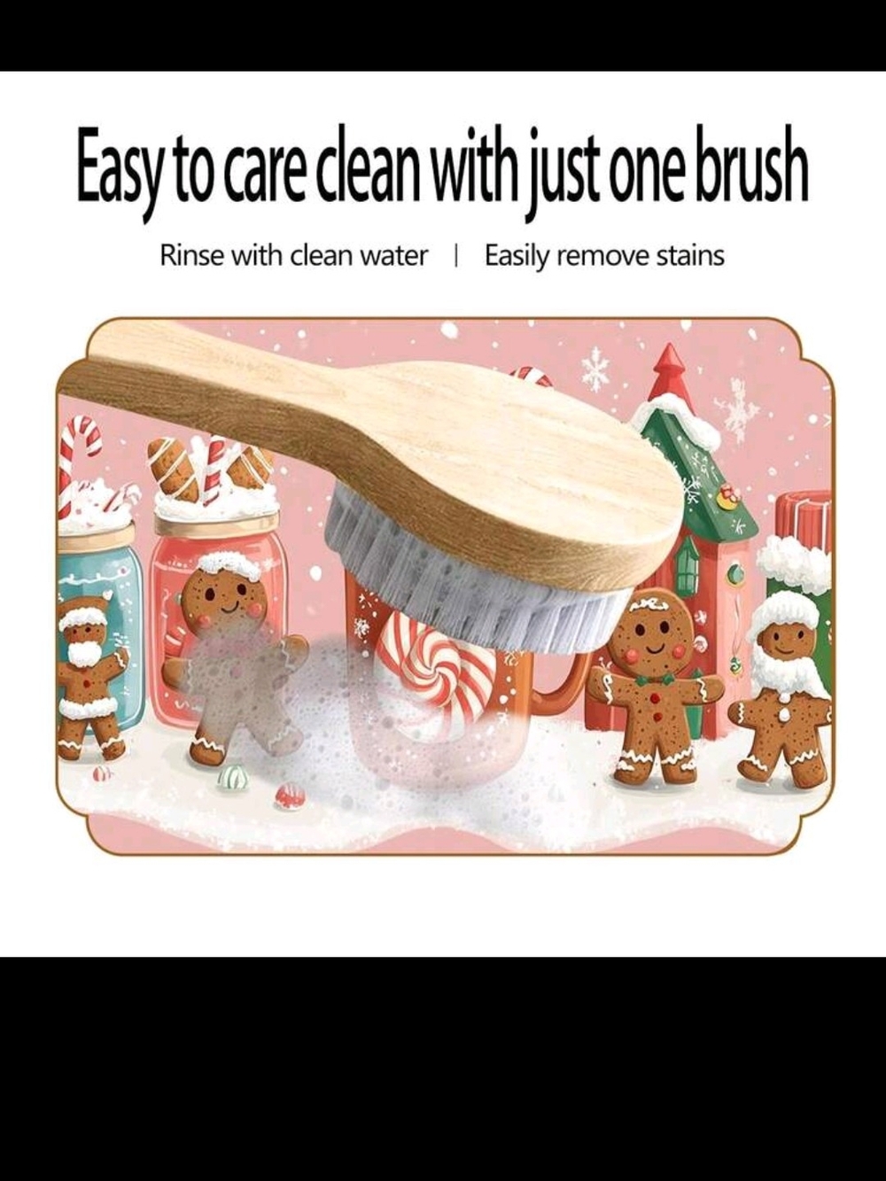 Gingerbread Silicone Absorbent Non Slip Mat - Picture 3 of 8